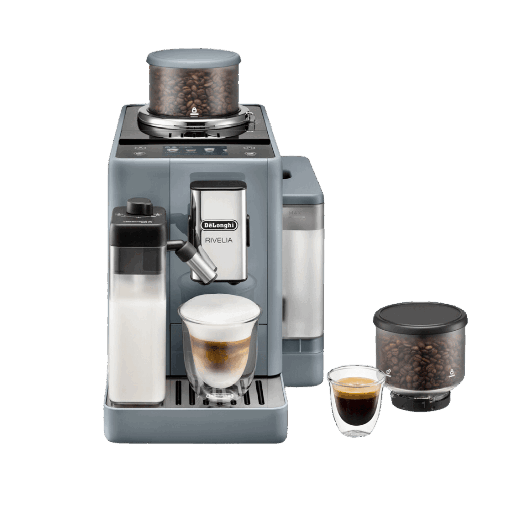 Machine à café Rivelia Delonghi 4455 gris galet