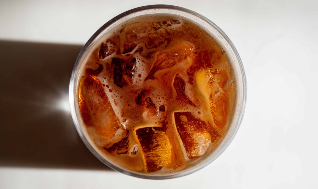 Verre de café glacé