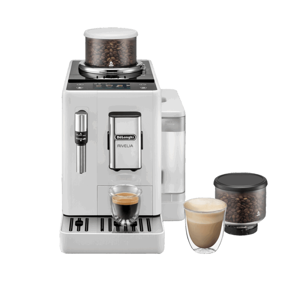 Machine à café Rivelia Delonghi 4435 blanc artique