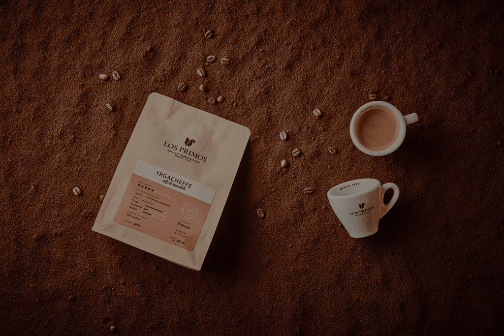 Sac et tasses de café Los Primos