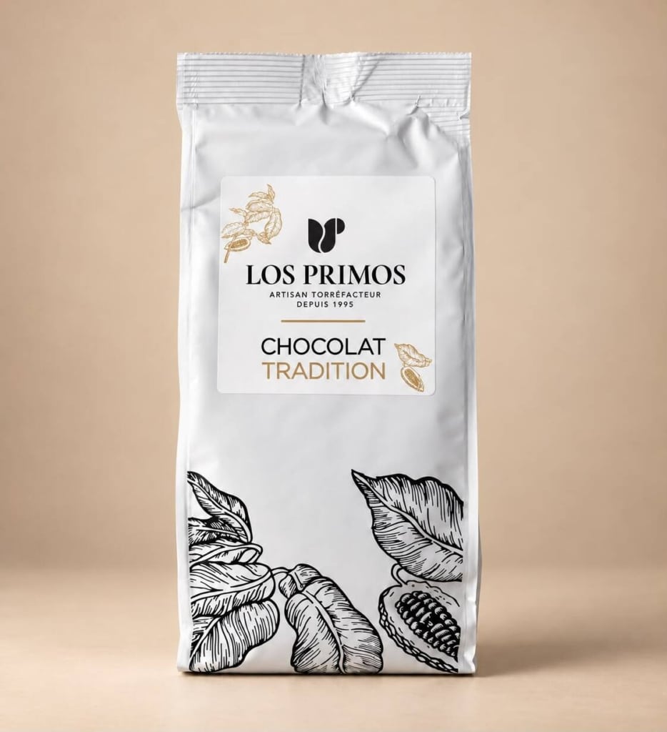 Sachet de chocolat en poudre Los Primos