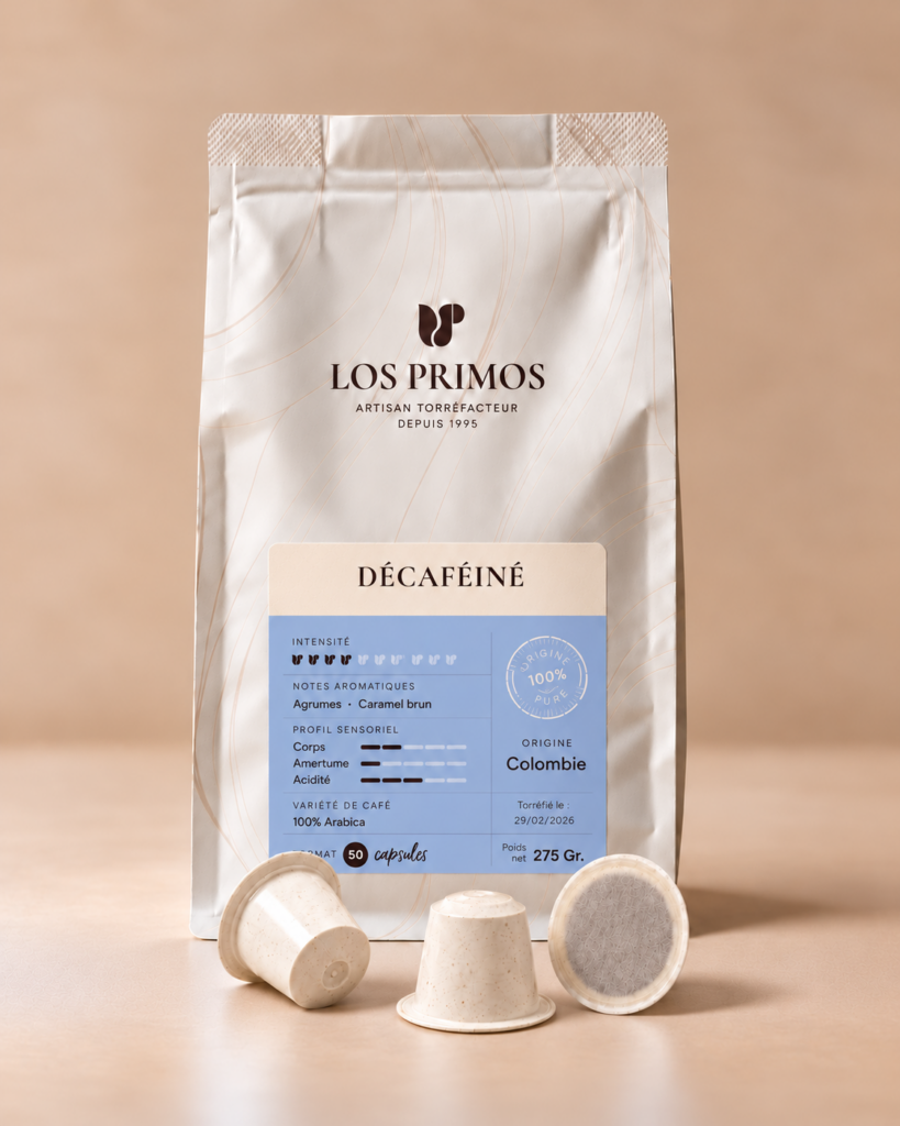 Sac De Capsules De Café DECAFEINE CAPSULES Los Primos