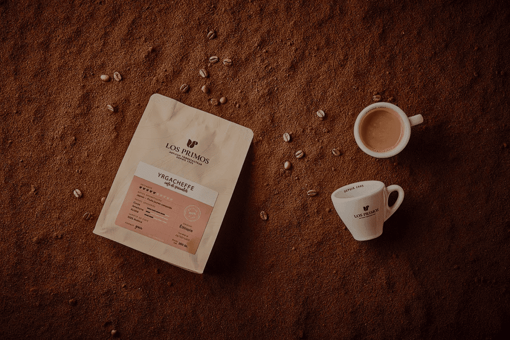 Sac et tasse de café Los Primos
